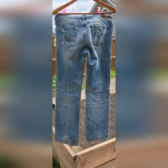 Adriana Goldschmeid  Women's Distressed Slim Straight Leg Jeans, Waist 31 - Picture 2 of 16